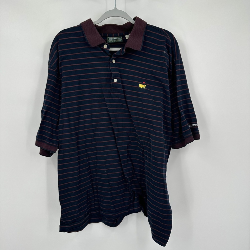 Masters Collection Mens Cotton Golf Polo Size XL Preppy Tournament Country Club